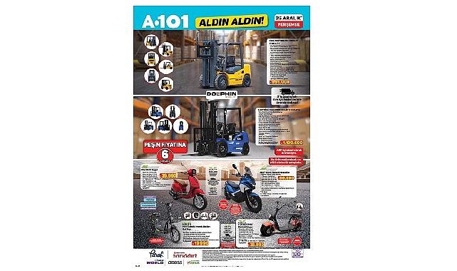 25 Aralık'ta A101'de Endüstriyel Forklift Seçenekleri Dikkat Çekiyor