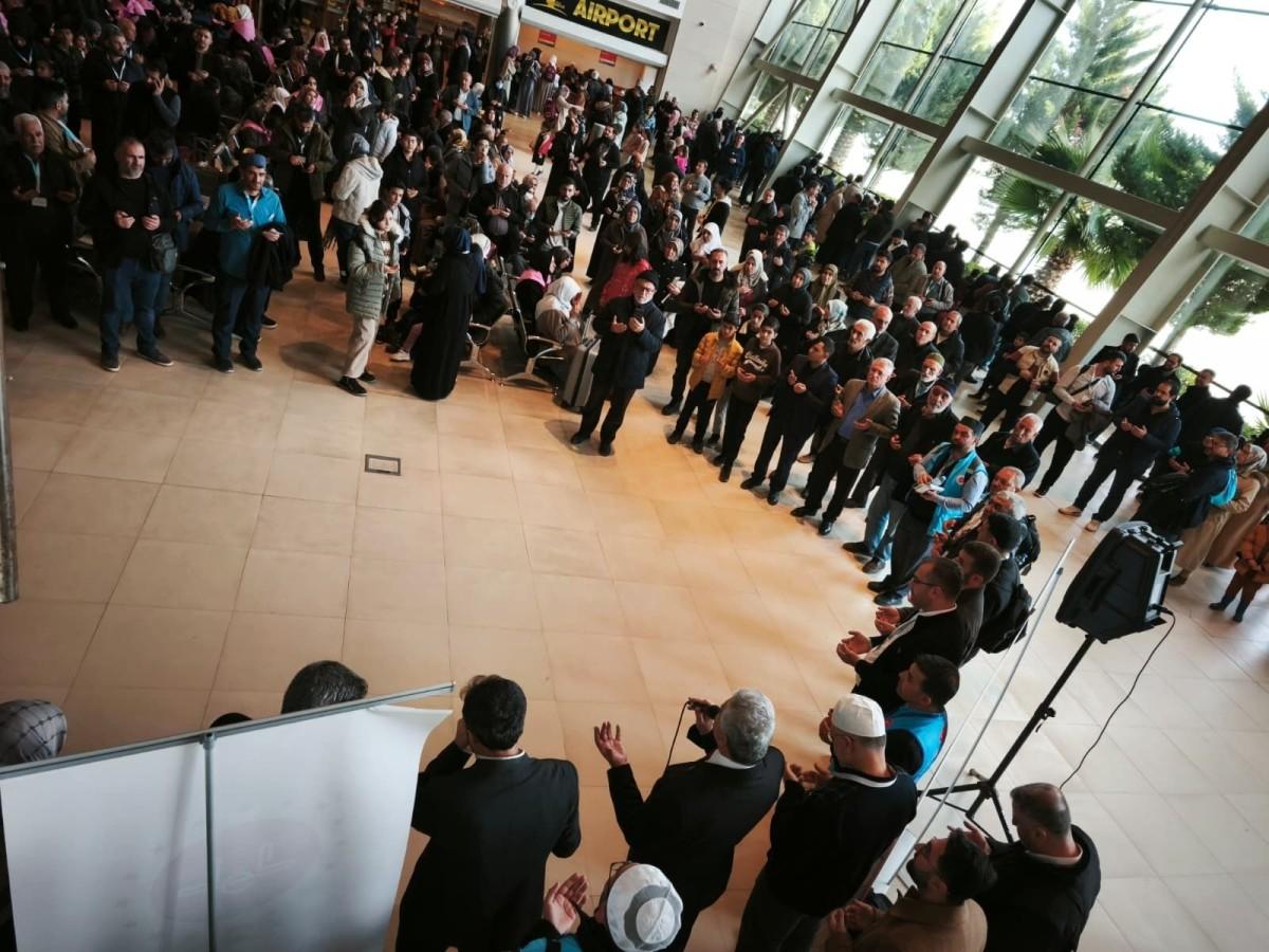 Adıyaman’dan 360 kişilik Umre kafilesi bugün dualarla kutsal topraklara uğurlandı