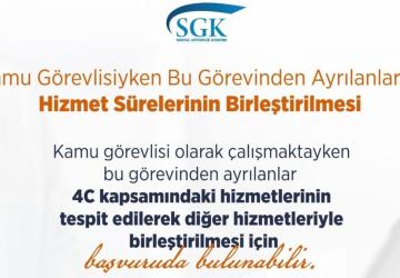 SGK’den hizmet birleştirme başvurularına ilişkin duyuru
