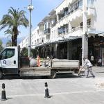 Büyükşehir ekiplerinden Kemer Liman Caddesi'nde çalışma