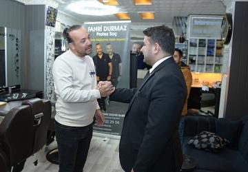 Kahramankazan Belediye Başkanı Selim Çırpanoğlu esnaf ziyaretlerine devam ediyor.