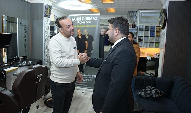 Kahramankazan Belediye Başkanı Selim Çırpanoğlu esnaf ziyaretlerine devam ediyor.