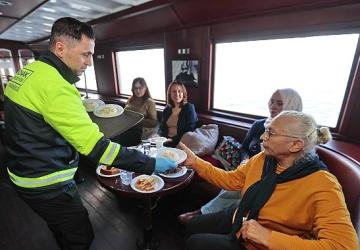 Bergama vapuru Konaklı kadınları konuk etti