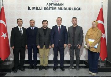 Eğitimci yazarlardan İl Milli Eğitim Müdürü Tosun’a anlamlı ziyaret