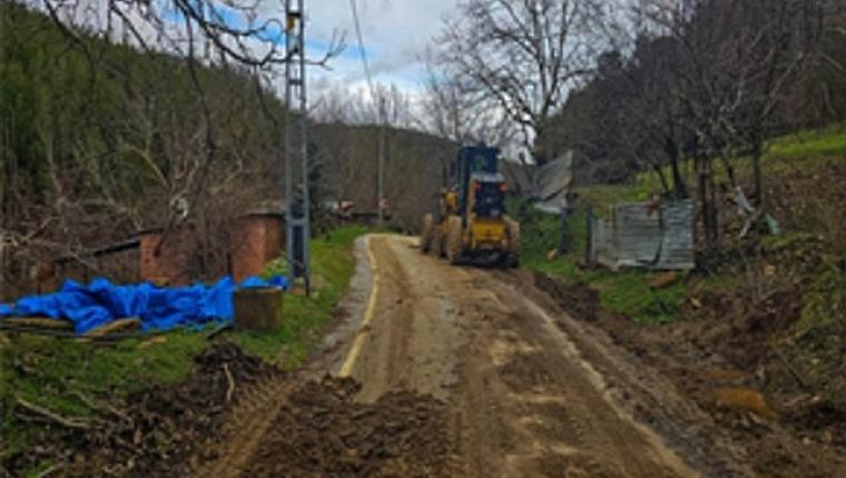Kuvvetli yağışların ardından kırsalda yoğun müdahale