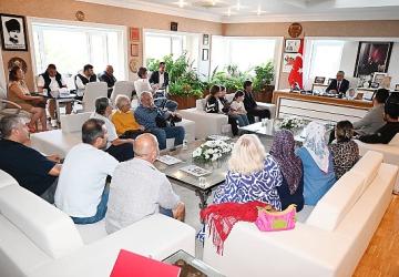 Kuzdere halkından Başkan Topaloğlu'na teşekkür ziyareti