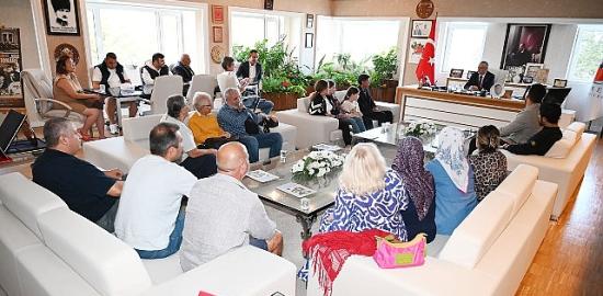 Kuzdere halkından Başkan Topaloğlu'na teşekkür ziyareti