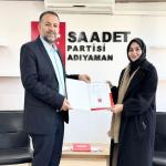 Saadet Partisi Adıyaman Kadın Kolları Başkanlığı’na Elif Nur Çil atandı