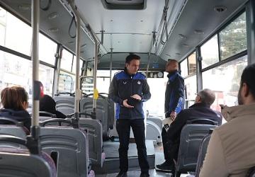 Nevşehir'de Halk Otobüslerine Yönelik Denetimler Sürüyor