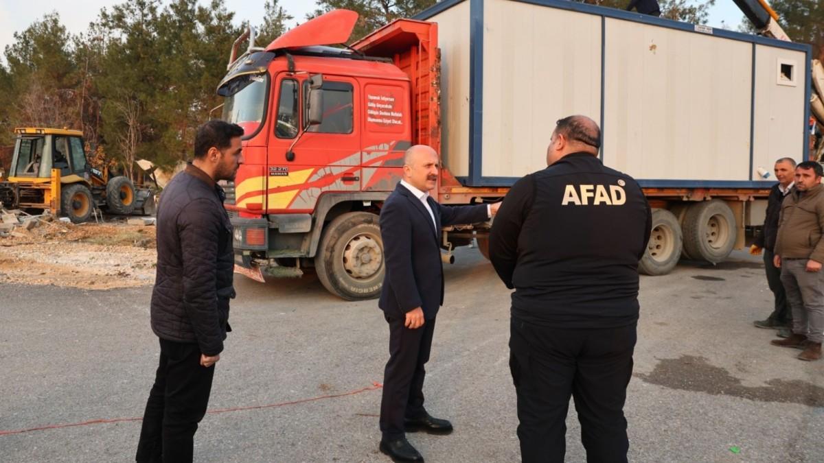 Adıyaman’da konteyner kentler boşaltılmaya devam ediyor: K-1 Konteyner Kenti’nde söküm başladı