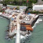 Altınordu Atatürk Rıhtımı’nda çalışmalar hızla sürüyor