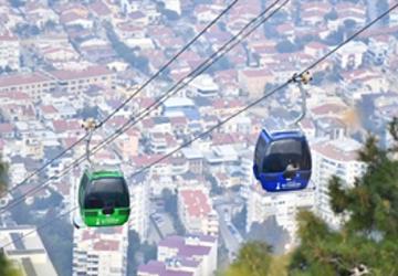 Balçova Teleferik Tesisleri'nde bakım zamanı