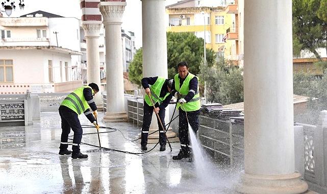 Didim'deki Camilerde Ramazan Öncesi Temizlik Çalışmaları Yoğunlaştırıldı