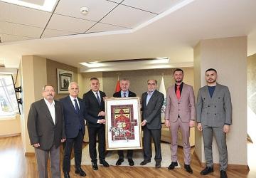 Başkan Büyükakın'a ziyaretçi akını