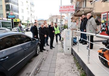 Büyükşehir’den Yaya Odaklı Kaldırım Çalışması