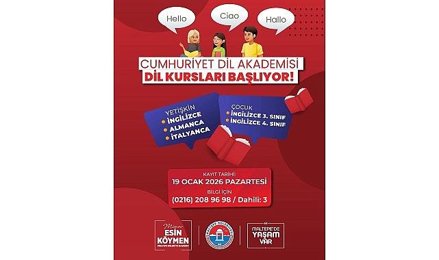 Maltepe Belediyesi'nin yabancı dil kurslarında yeni dönem kayıtları başlıyor