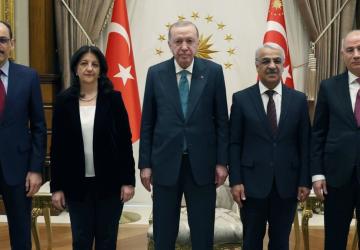 DEM Heyeti Cumhurbaşkanı Erdoğan’la görüştü: Partiden ilk açıklama geldi