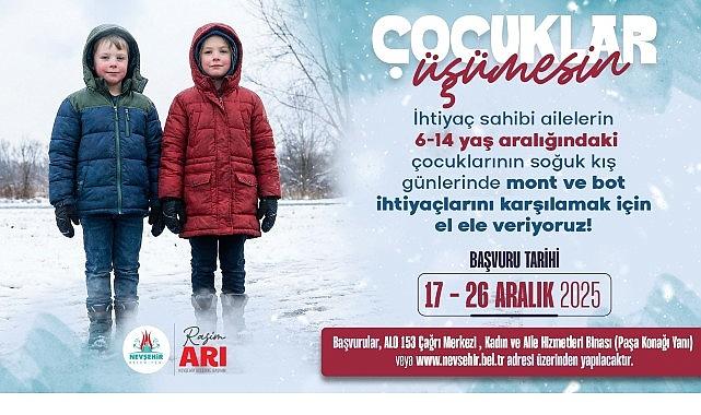 Nevşehir Belediyesi'nden “Çocuklar Üşümesin" Kampanyası