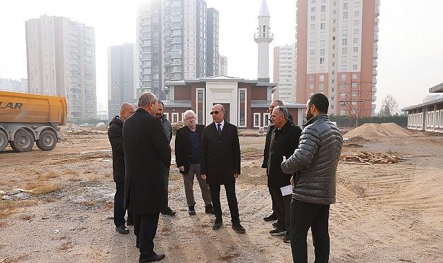 Başkan Pekyatırmacı Yapımı Devam Eden Yazır Mahalle Külliyesi'nde İncelemelerde Bulundu