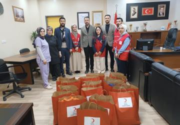 Kızılay heyetinden Kahta'ya anlamlı hastane ziyareti