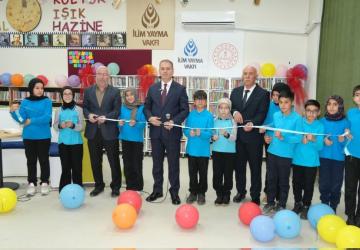 Adıyaman’daki kütüphane açılışı Malatya’dan çevrim içi bağlantıyla yapıldı