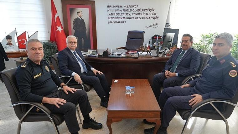 Burhaniye Protokolünden Başkan Deveciler'e Ziyaret