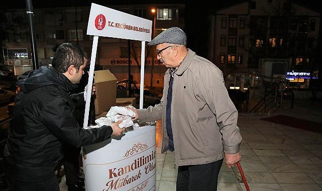 Keçiören'de Regaip Kandili Bereketi Paylaşmayla Yaşandı