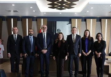 Dünya bankası heyetinden Başkan Vekili Büşra Özdemir'i ziyaret