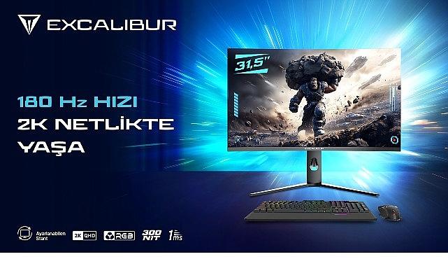Üstün Çözünürlük, Sınırları Zorlayan Hız: Excalibur 31.5" 2K 180Hz Curved Monitör