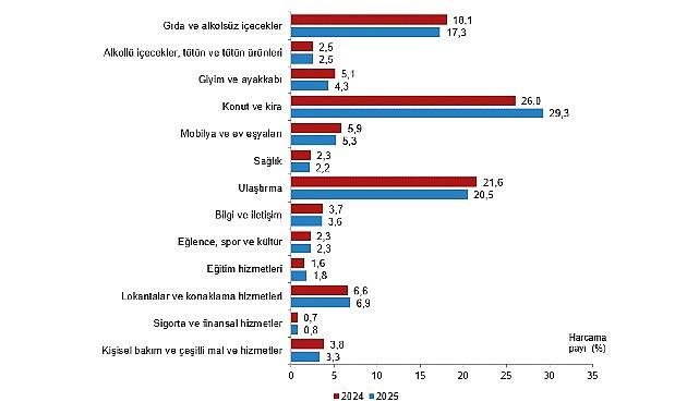 Hanehalkı Tüketim Harcaması, 2025