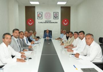Milli Eğitim Müdürlüğünde değerlendirme toplantısı düzenlendi
