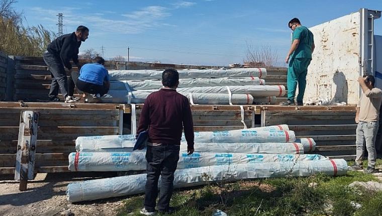 Büyükşehir Belediyesi'nden üreticiye sera naylonu desteği