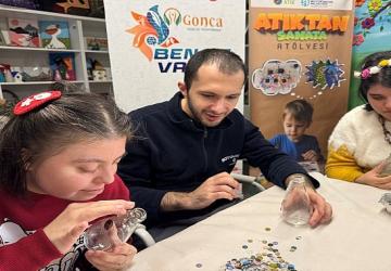 Cam atıklar, Gonca'da sanata dönüştü