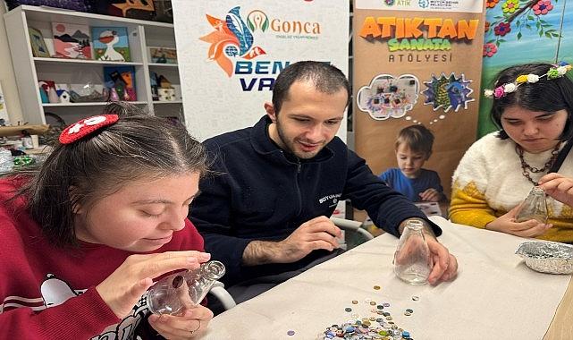 Cam atıklar, Gonca'da sanata dönüştü