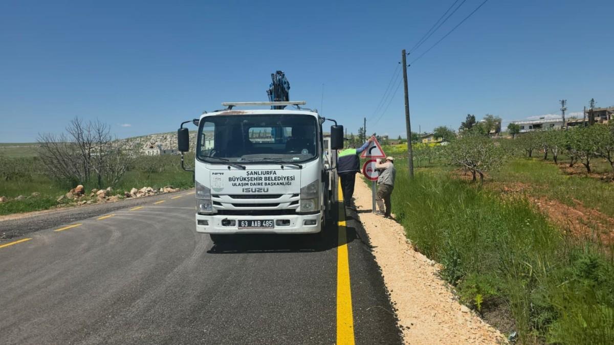 Şanlıurfa Belediyesi kırsal grup yollarında yol güvenliği çalışmalarını tamamladı