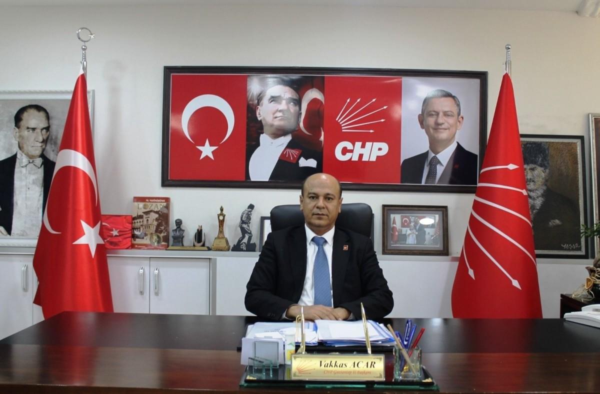 CHP Gaziantep İl Başkanı Vakkas Açar 'Gençler ne eğitimde,ne işte!'