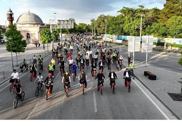 Avrupa Bisiklet Başkenti Konya'da Şehir Merkezi ve 28 İlçede Aynı Anda Binlerce Bisikletsever Pedal Çevirdi