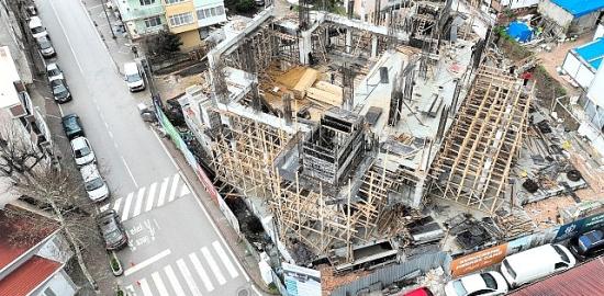 Yeni Kuruçeşme Merkez Camii şekillenmeye başladı