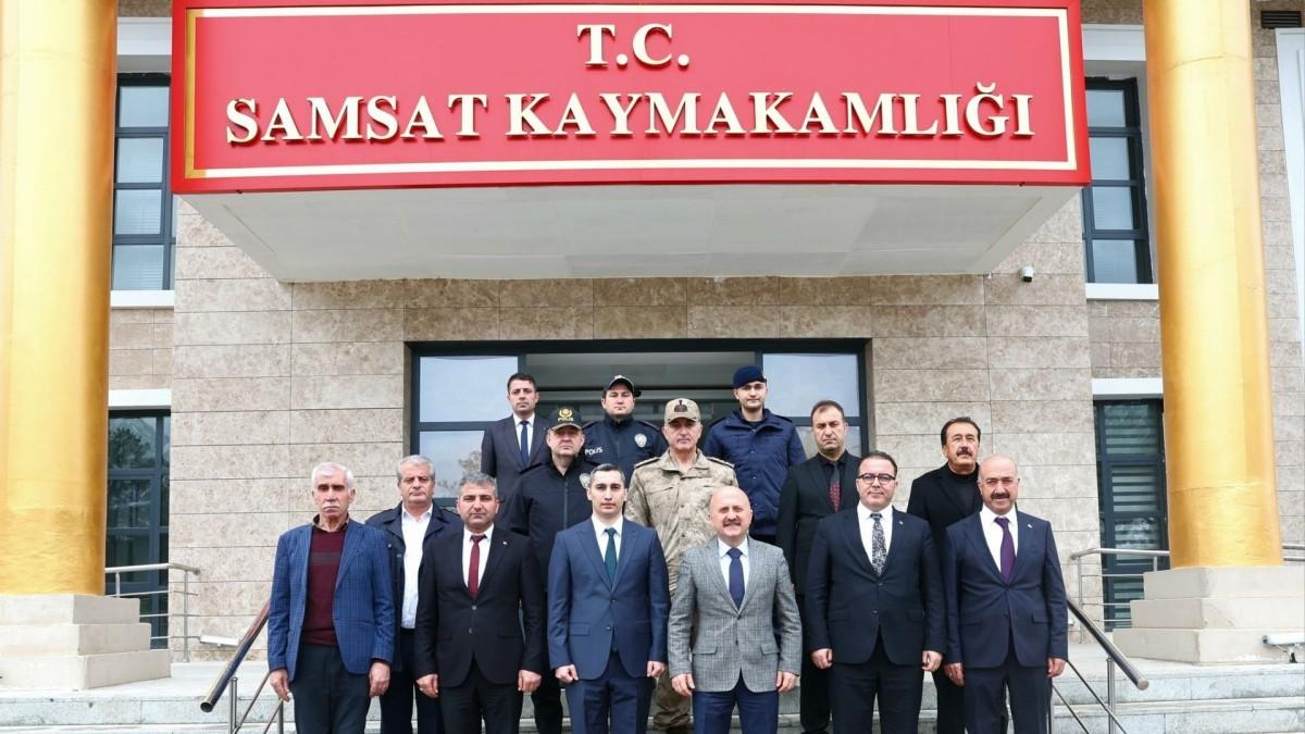 Samsat’ta Vali Varol’dan Kaymakam Gökçayır’a ziyaret
