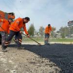 Sümerevler ve Karapınar’da Cadde onarımları sürdürülüyor