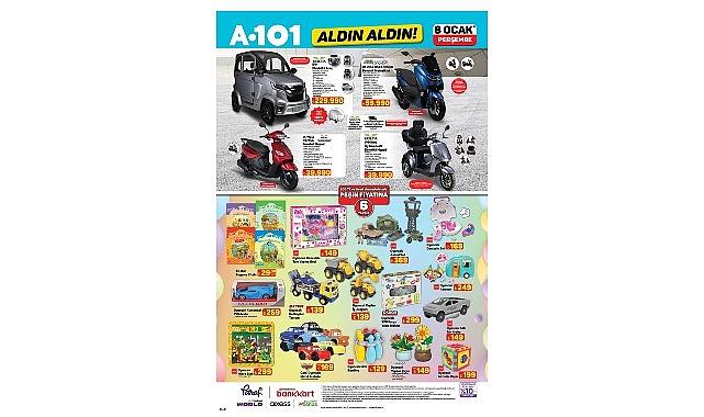 8 Ocak'ta A101'de Elektrikli Araç Dikkat Çekiyor