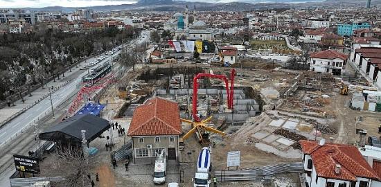Konya Büyükşehir'in Şehre Kazandıracağı Mevlevi Dergahı'nın Temeli Atıldı