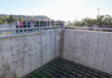 Başkan Vekili Özdemir Konaklı Arıtma Tesisi'nde incelemelerde bulundu