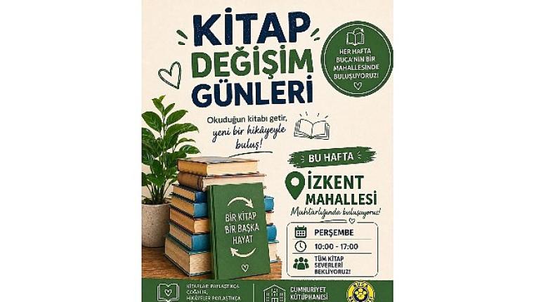 Buca'da “Kitap Değişim Günleri" başlıyor