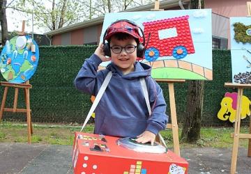 Lokomotif Çocuk Köyü'nde geri dönüşüm rüzgârı