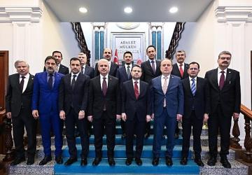 Konya Heyeti Adalet Bakanı Akın Gürlek'e Hayırlı Olsun Ziyaretinde Bulundu