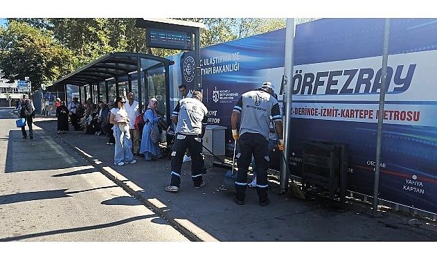 Büyükşehir'le duraklar temiz ve bakımlı