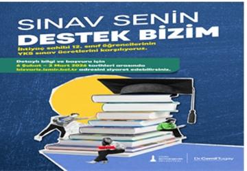 Büyükşehir'den YKS ücreti desteği