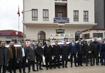 Besni İlçe Emniyet Müdürlüğü’nün yeni araçları törenle hizmete alındı