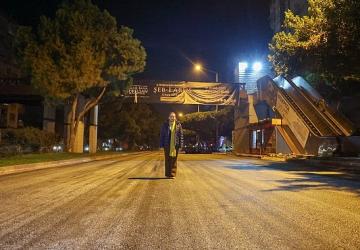 100. Yıl Bulvarı'nda asfalt çalışmasının ilk etabı tamamlandı